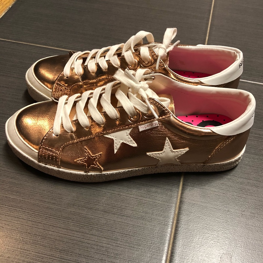 NWT Metallic Rose Gold Superdry Sneaker